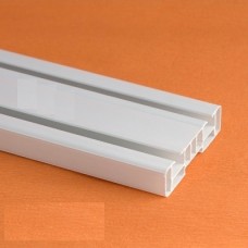 Карниз (шина потолочная) 2,5м 2-рядный ПВХ