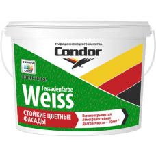 Водоэмаль фасадная Condor Fassadenfarbe Weiss ведро 15кг