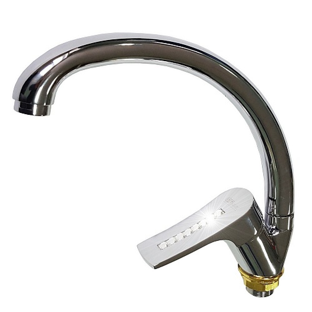 Смеситель для кухни боковой черный с гибк.изливом 80209  Смеситель для кухни боковой черный с гибк.изливом 80209