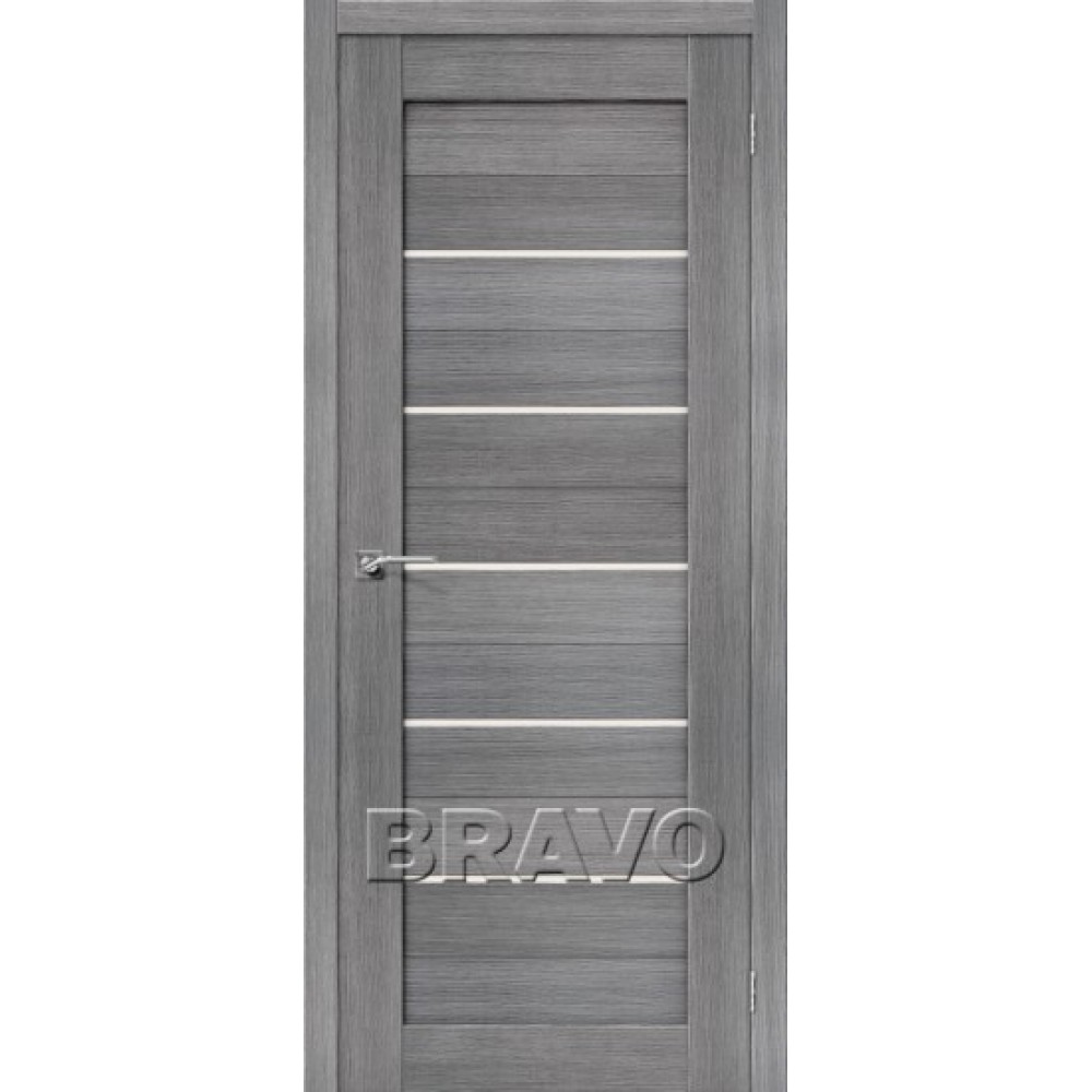 Полотно дверное ЭКО Браво-22 200*60 Grey Veralinga Magic Fog