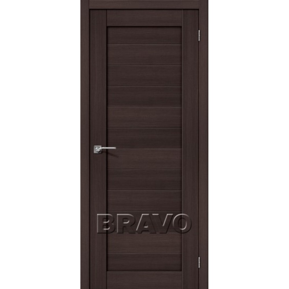 Полотно дверное ЭКО Браво-21 200*90 Wenge Veralinga