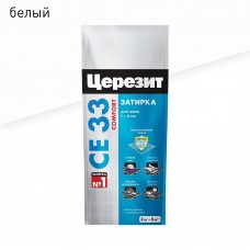 Затирка для швов 2-5мм Ceresit  CE 33  Comfort, цвет белый 2кг (01)