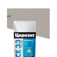 Затирка для швов 2-5мм Ceresit  CE 33  Comfort, цвет серый 2кг (07)