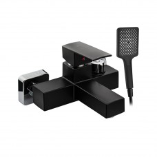 Смеситель для ванны короткий нос из пластика АБС ЧЕРНЫЙ квадратный корпус 5574 Смеситель для ванны короткий нос из пластика АБС ЧЕРНЫЙ квадратный корпус 5574