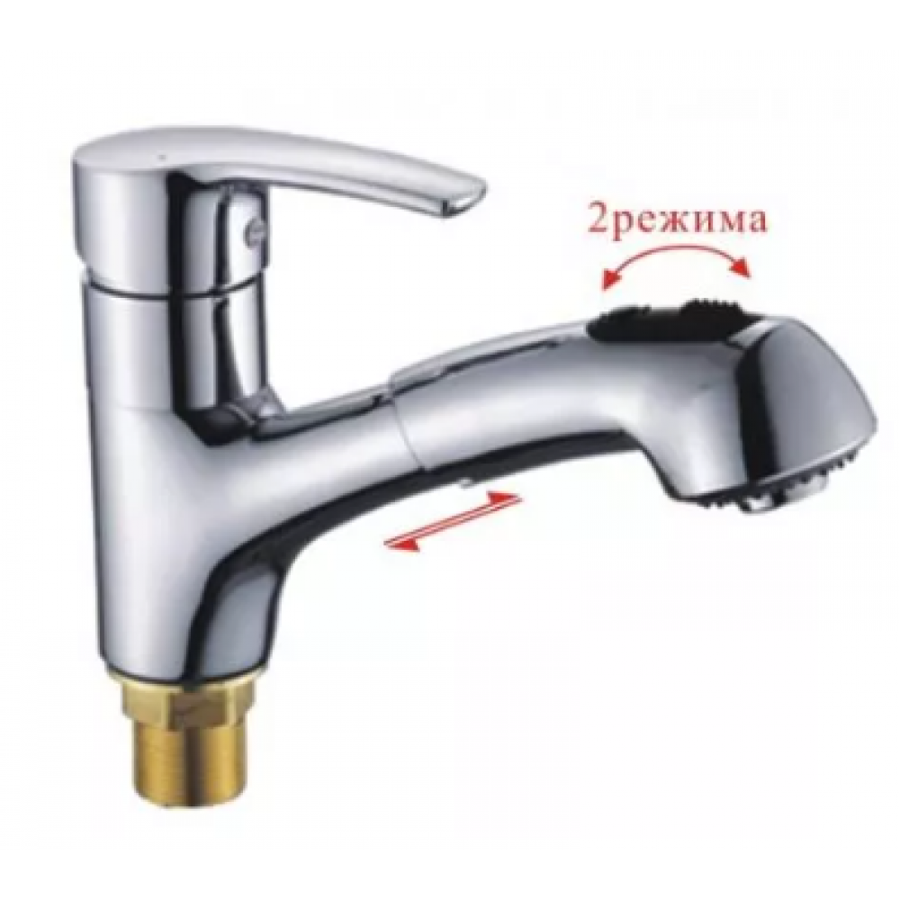 Смеситель для кухни с выдвижной лейкой P6008 
