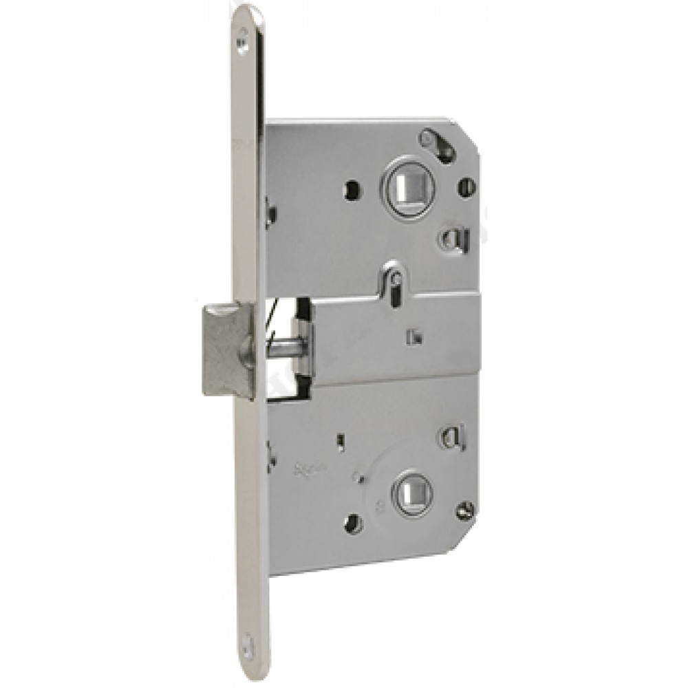 Корпус замка М13-90мм  (хром) под фикс. 8555/9619