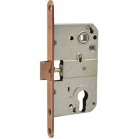 Корпус замка М25-85мм  (ст. медь) под цилиндр 9625