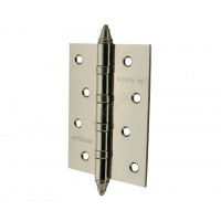 Петля сталь универсальная 4-4ВВ СHР СР 100х75х2,5 с колпачками (хром) ХХХ