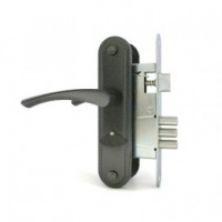 Замок врезной Могилев ЗВ 9-4-1-10 серебро м/о 55 с/руч (6730)