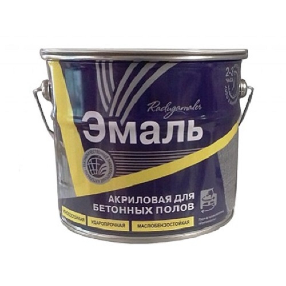 Эмаль акриловая для бетонных полов Красно-коричневая 3,5 кг