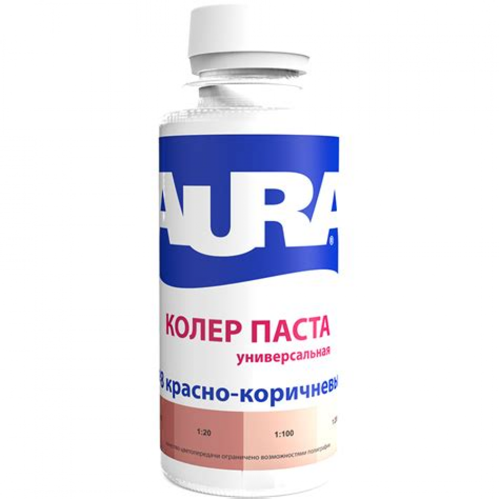 Колер универсальный  0,1л красно-коричневый №8 AURA