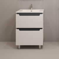 Тумба Vesta 60 №4 белый/графит