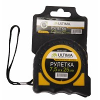 Рулетка   7,5м х 25мм Ultima 131007