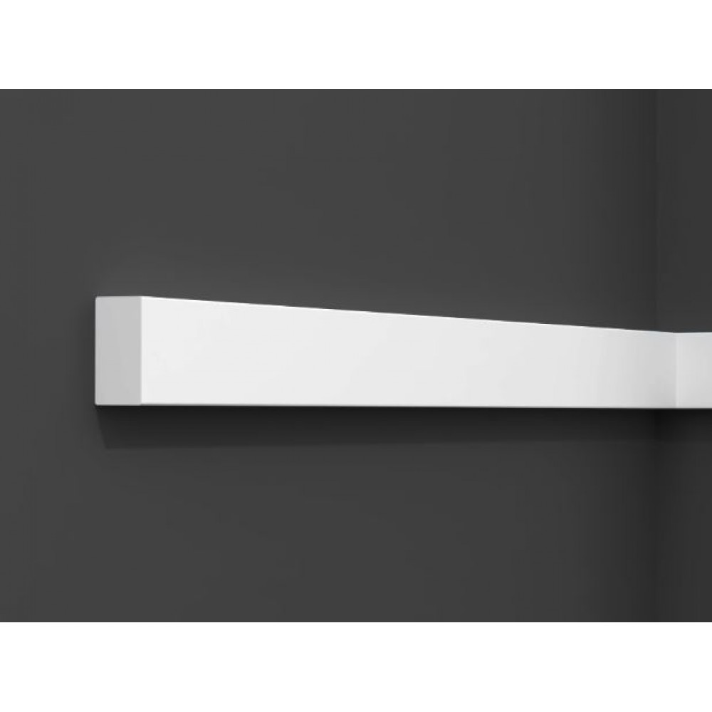 Плинтус потолочный рейка ударопрочная IX B20 (20*10 мм)