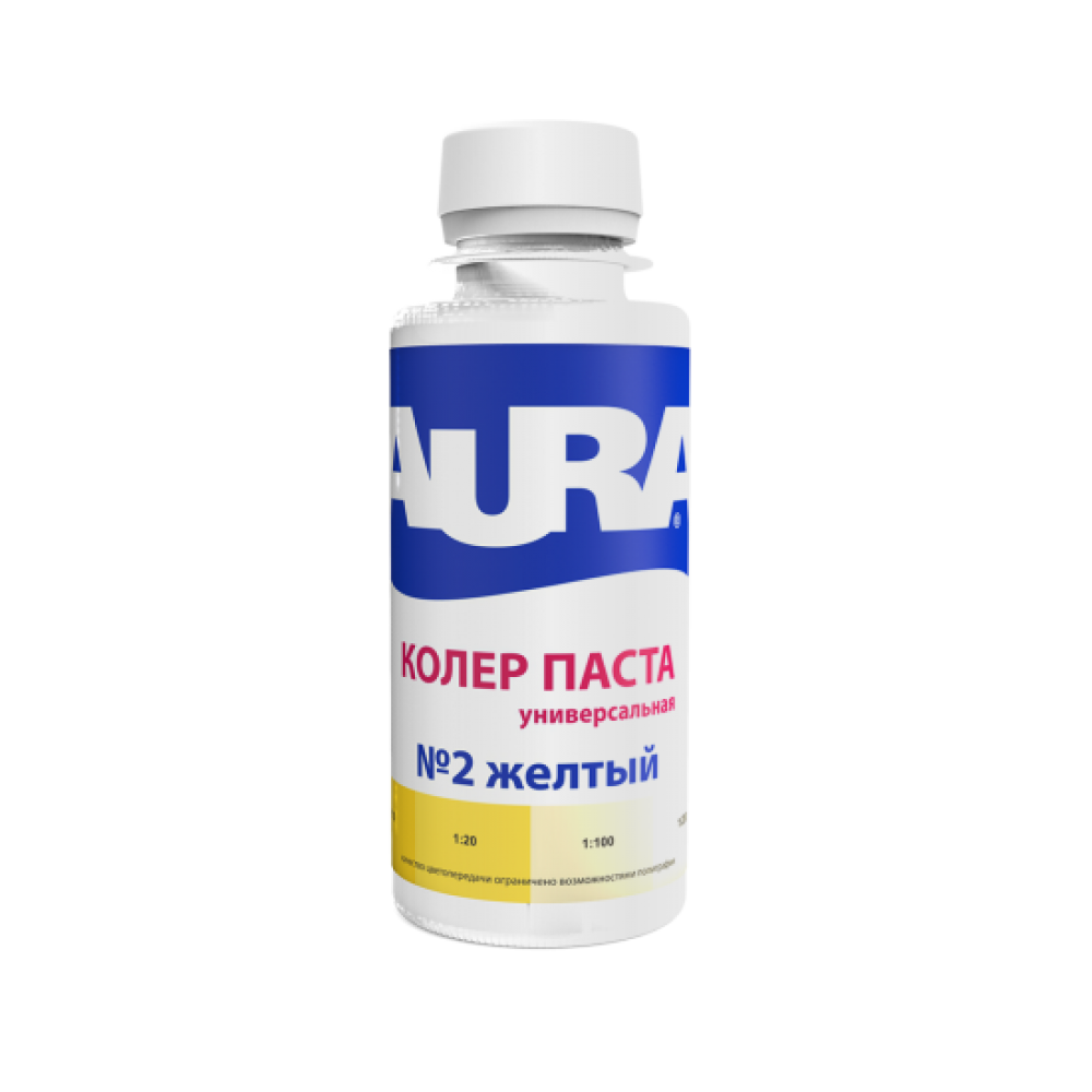 Колер универсальный  0,1л желтый №2 AURA