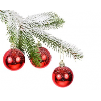 Украшение новогоднее Ветка нарядная 37см 196-636/637