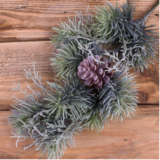 Украшение новогоднее Ветка пушистая 40см 196-638/39