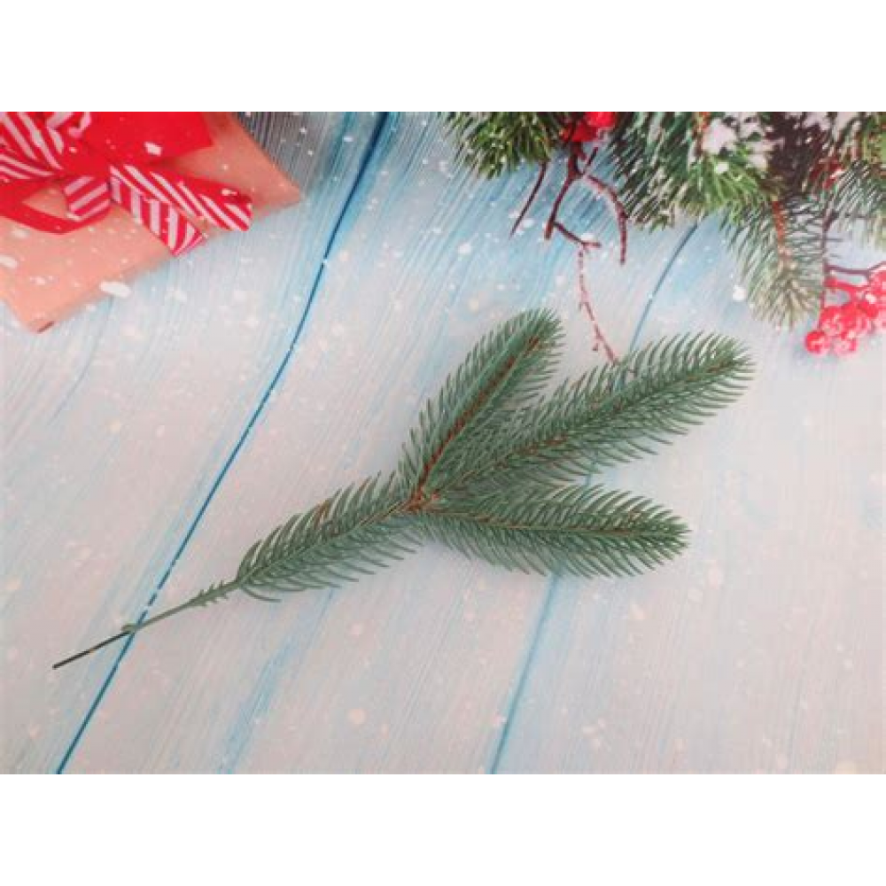 Украшение новогоднее Ветка лесная 38см 196-640/641