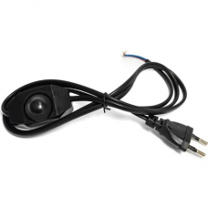 Шнур для бра с переключателем 1,5м черный овал 