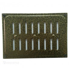 Решетка металлическая 165*240 бронза, с заглушкой ХХХ