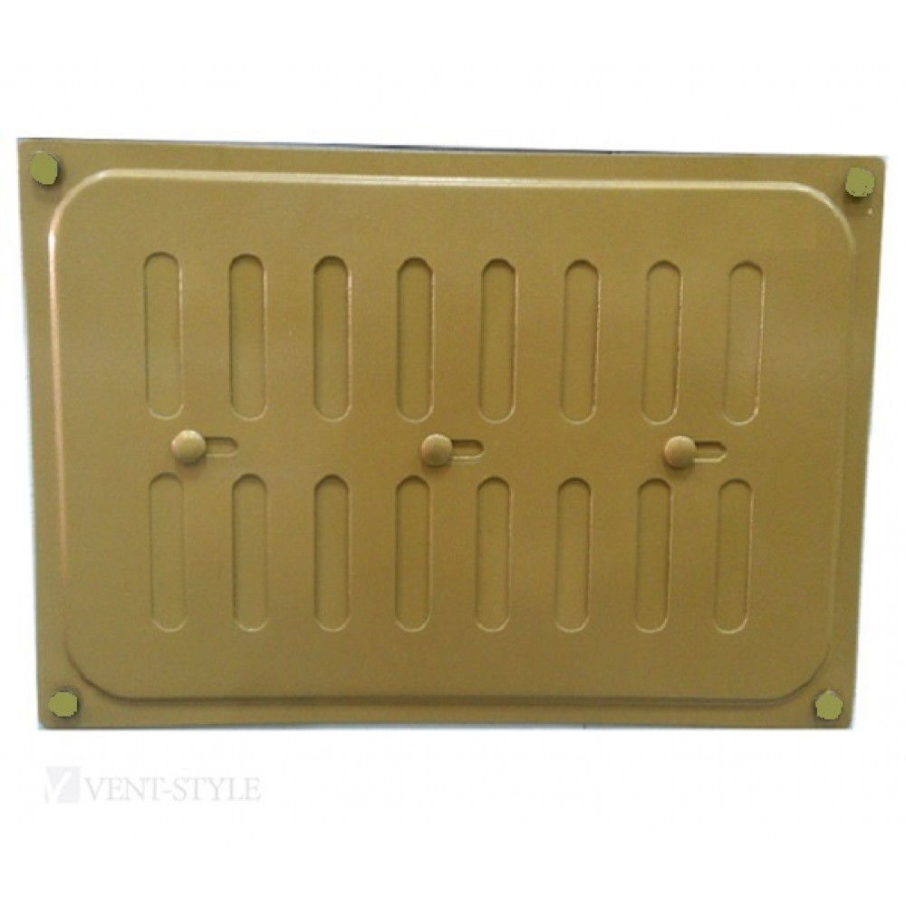 Решетка металлическая 165*240 золото, с заглушкой АКЦИЯ 25% ХХХ