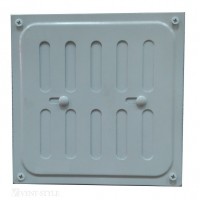 Решетка металлическая 200*200 белая, с заглушкой АКЦИЯ 25% ХХХ