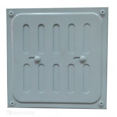 Решетка металлическая 200*200 белая, с заглушкой АКЦИЯ 25% ХХХ