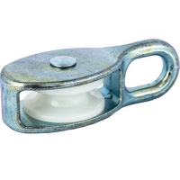 Блок канатный одинарный с нейлоновым роликом 65мм