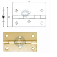 Петля ZS 35*35*1 желтая 