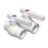 ППР Кран шаровый 25 белый полнопроходной (40/10) 10144025