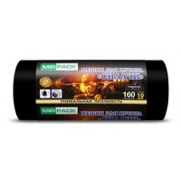 Мешки для мусора  160л. 10 шт.93х130см,40мкм черные Силачи (10) sil1608110