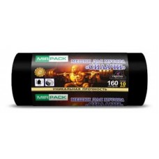 Мешки для мусора  160л. 10 шт.93х130см,40мкм черные Силачи (10) sil1608110
