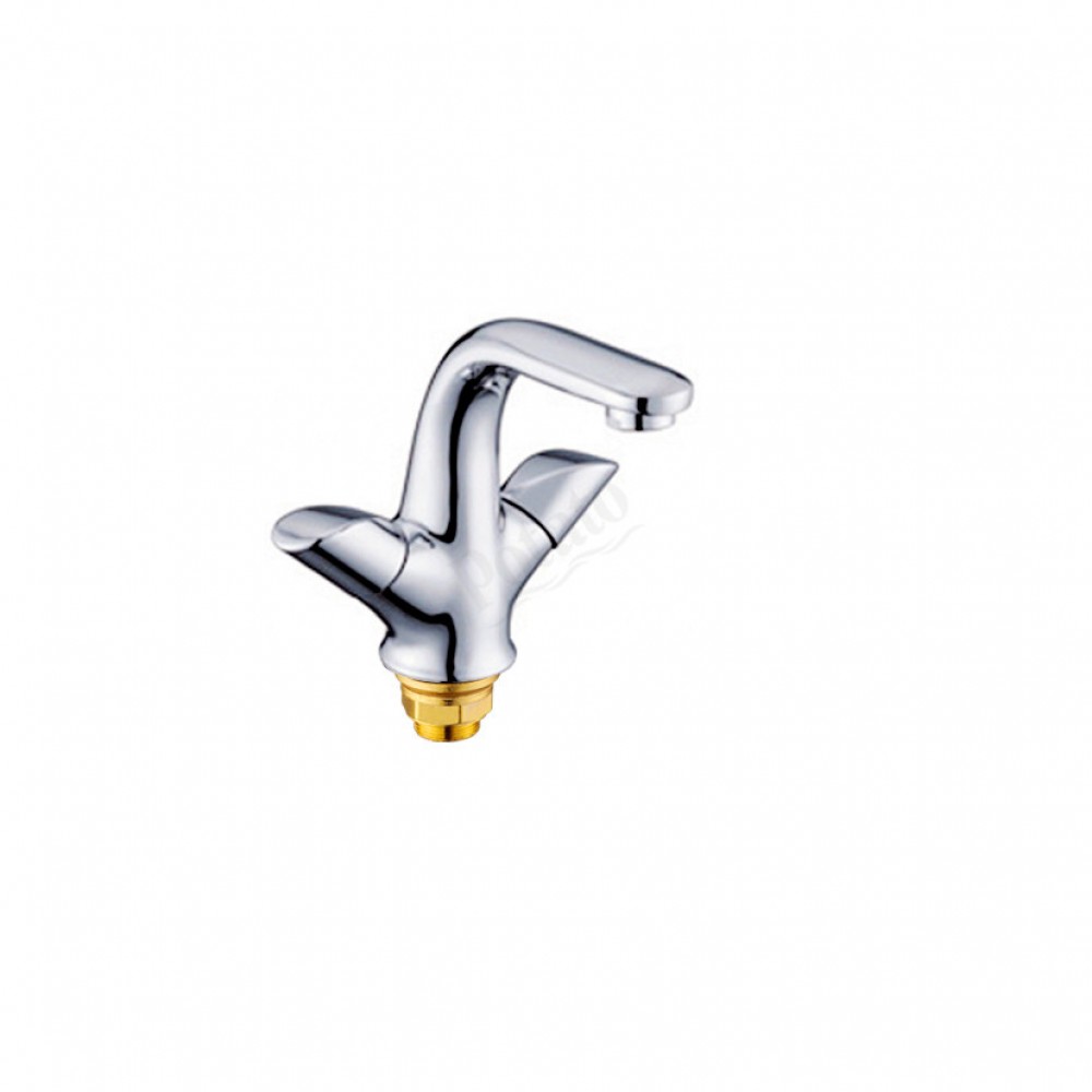 Смеситель+стойка для душа тропический душ с 2 лейками АБС пластик черный 3055