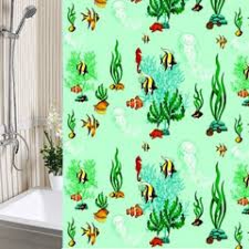 Шторка для ванной 180*180 Водоросли А-Стиль
