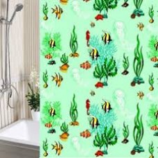 Шторка для ванной 180*180 Водоросли А-Стиль