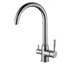 Смеситель для питьевой воды DEVIDA (DVS1508-20Т) на гайке матовый ХХХ АКЦИЯ 20%