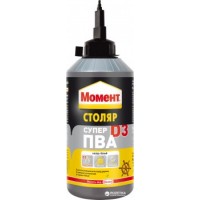 Клей ПВА столярный D1 Момент Столяр 750 г универс. бел (075)