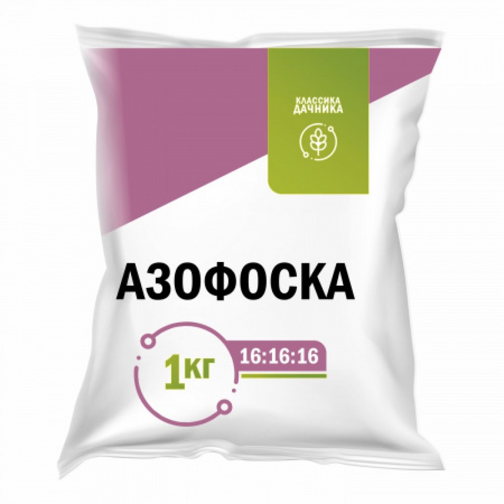 Удобрение минеральное Азофоска (нитроаммофоска) 1кг 