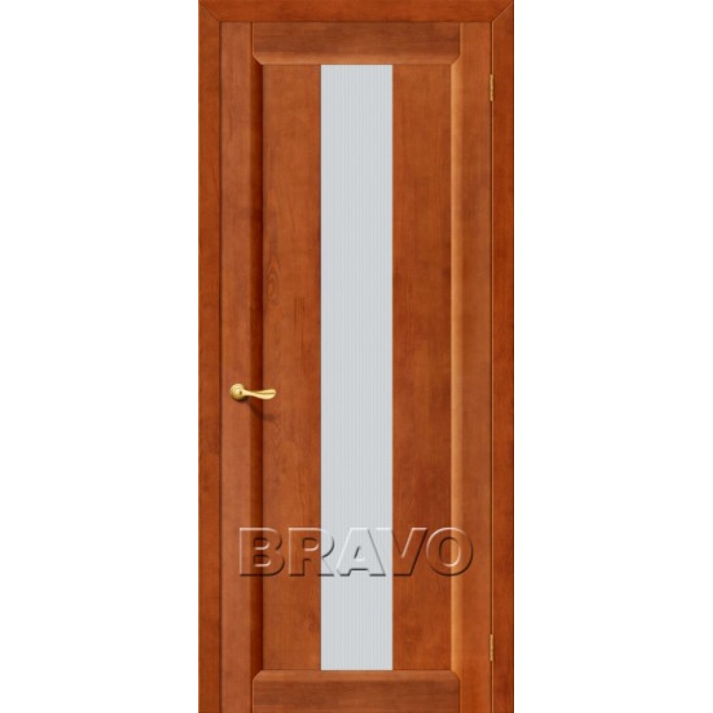 Полотно дверное М Вега-18 Т-31 200*90 Темный Орех (стекло) АКЦИЯ 50% ххх