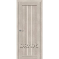 Полотно дверное ЭКО Браво-24 200*70 Cappucino Melinga Magic Fog
