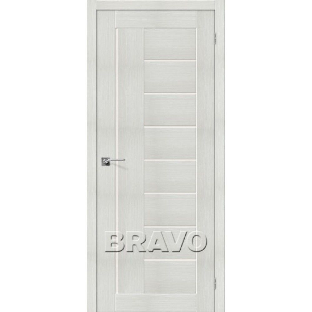 Полотно дверное ЭКО Браво-29 200*90 Bianco Veralinga Magic Fog