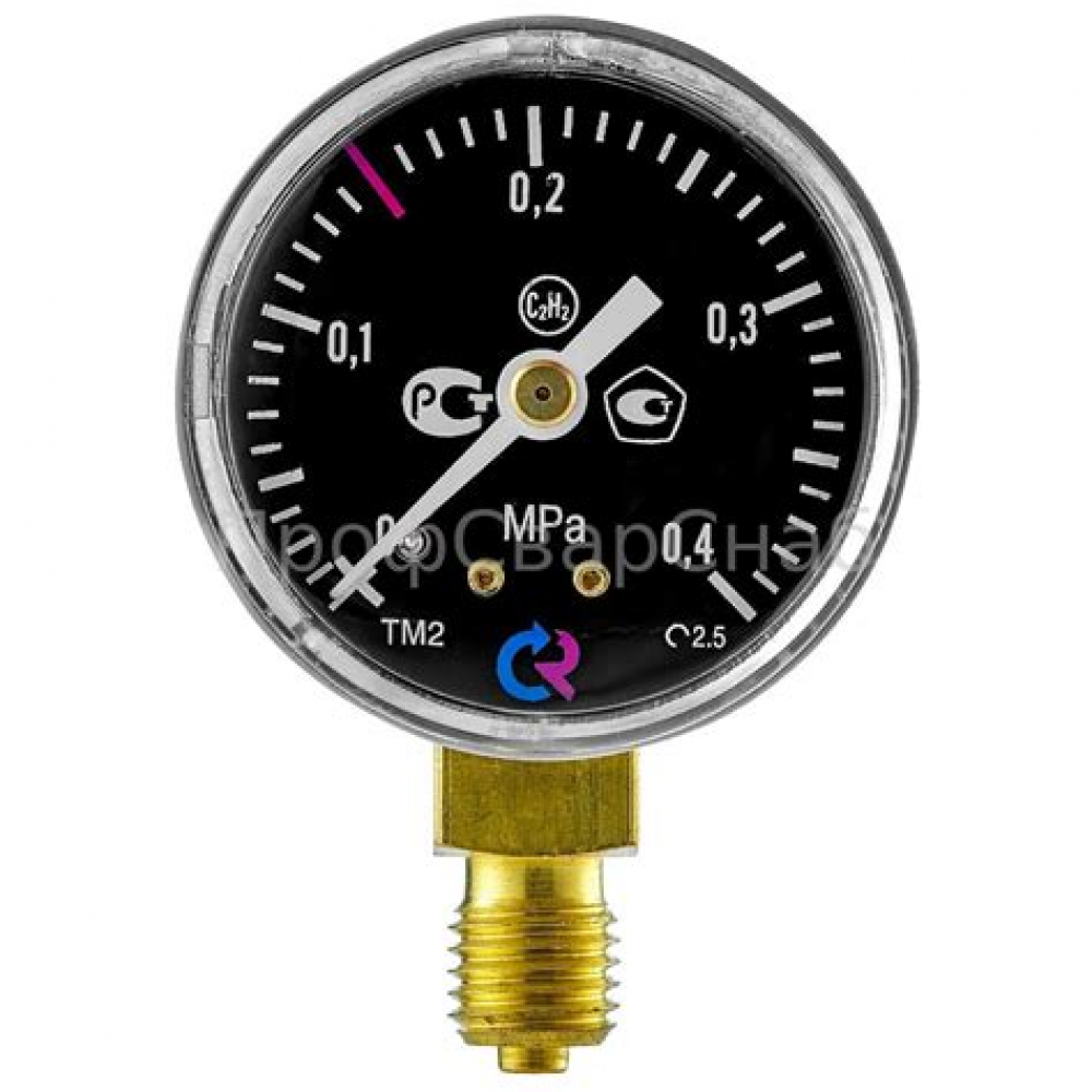 Манометр  0,4 мПа д/ацетилена