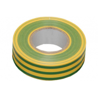 Изолента (0,13mm x 19mm x 20m) желто-зеленая ( Еlux)