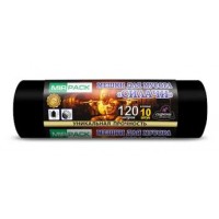 Мешки для мусора  120л. 10 шт.70х110см,35мкм черные Силачи (15) sil1204210