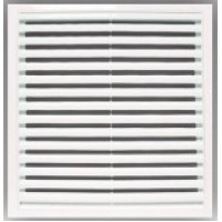 Решетка пластиковая 300*300 белая, с сеткой (3846) ХХХ АКЦИЯ