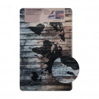 Коврик для ванной 50х 80см Память карта мира 00437