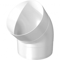 Колено пластиковое круглое 45, D100