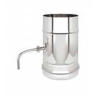 Шибер нерж Ф110 0,5мм поворотный AISI 430 ХХХ