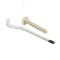 Кронштейн для алюминиевого радиат. с дюбелем 10*75 мм белый