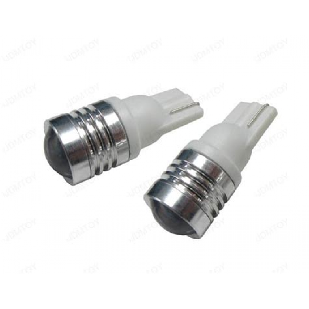 Лампа авто светодиодная 12V T10 с линзой (013392)